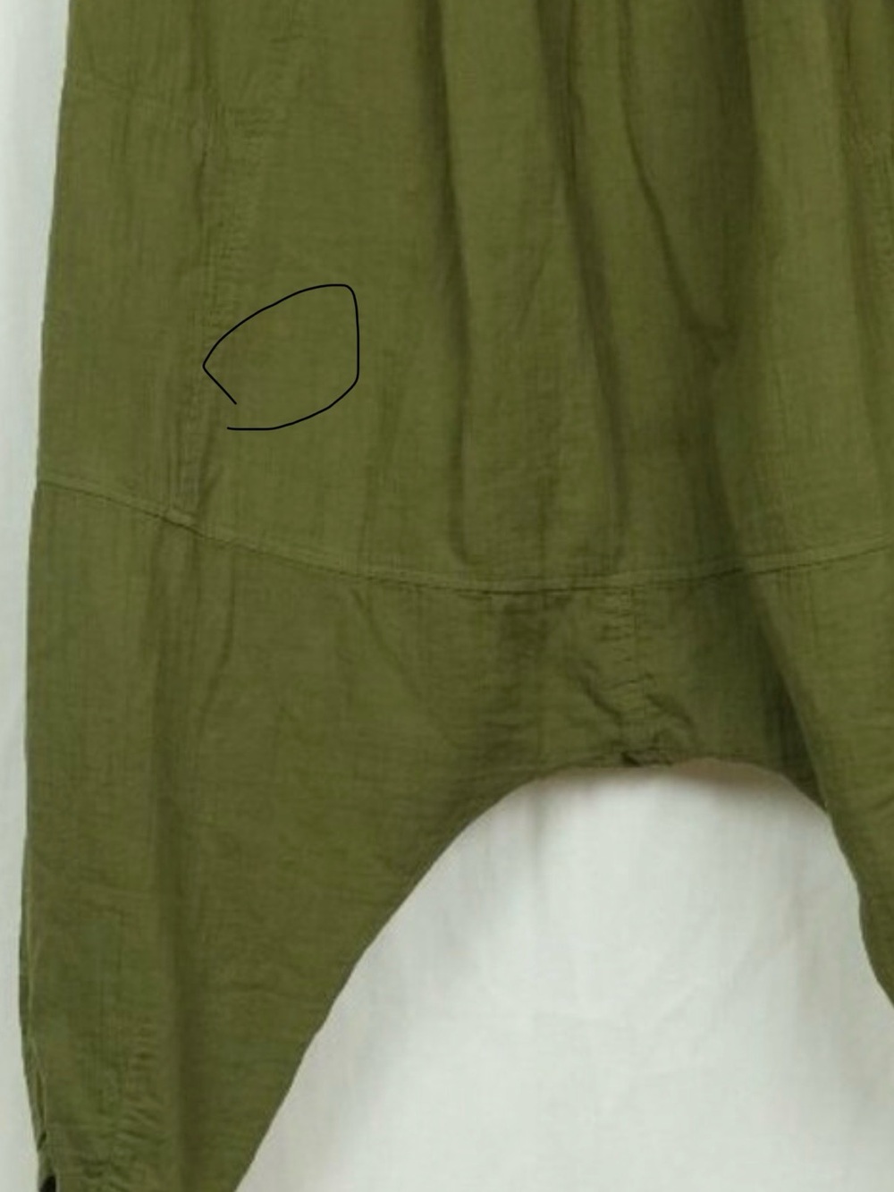Atelier Delphine Kiko Pant Boho Loose Cotton Pants Green Size S - Picture 5 of 5
